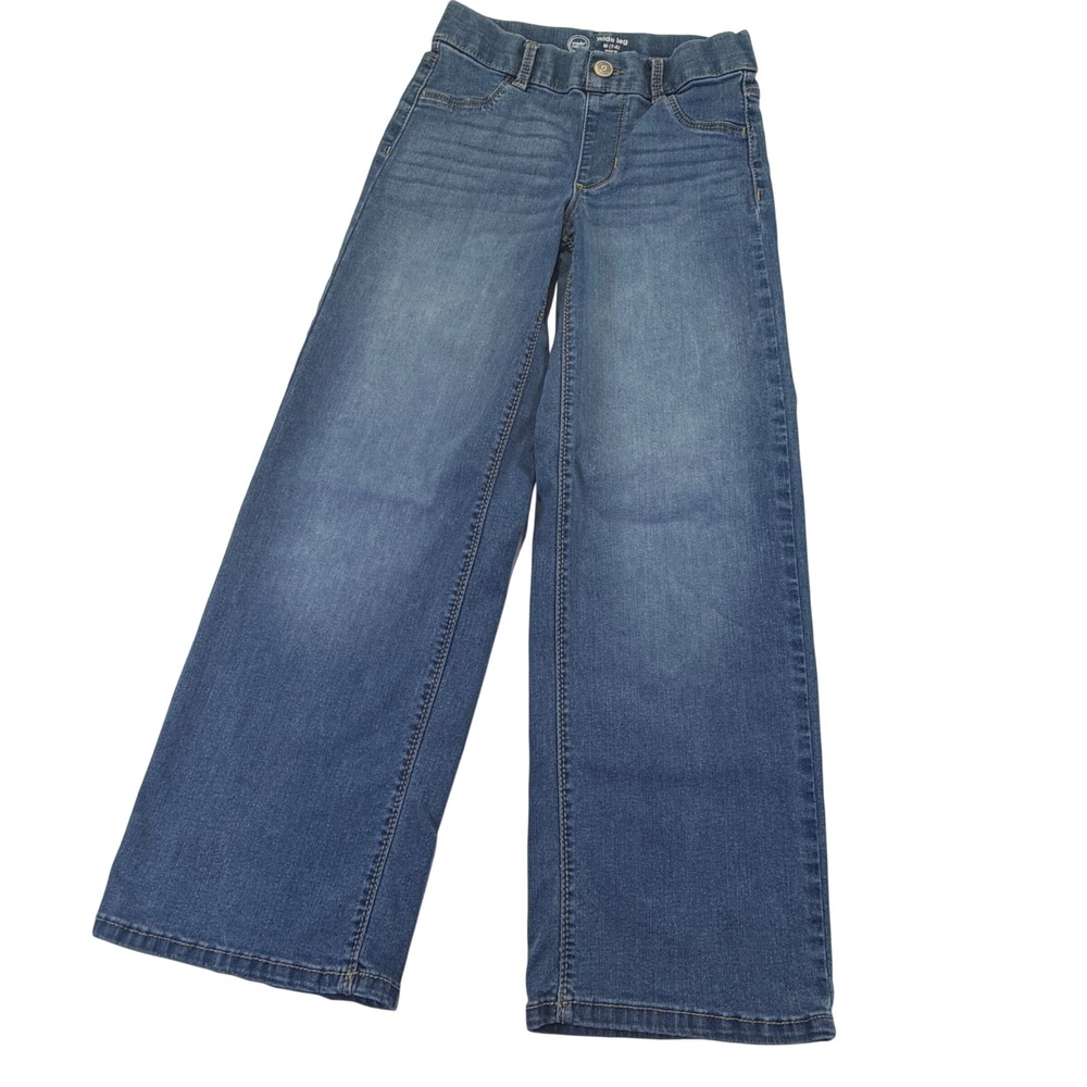 Wonder Nation Girls Wide Leg Jeans Size M 7-8 Denim Pants 1026B3